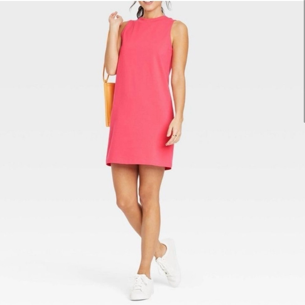 a new day Pink Mini Sleeveless Tank Dress Size Large NWT